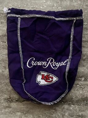 Crown Royal Purple Drawstring Mini Bag